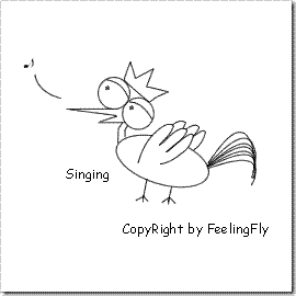 chickensinging thumb 中学的时候整天画的一只小鸟